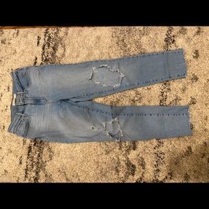 Levi high-rise cropped skinny jeans